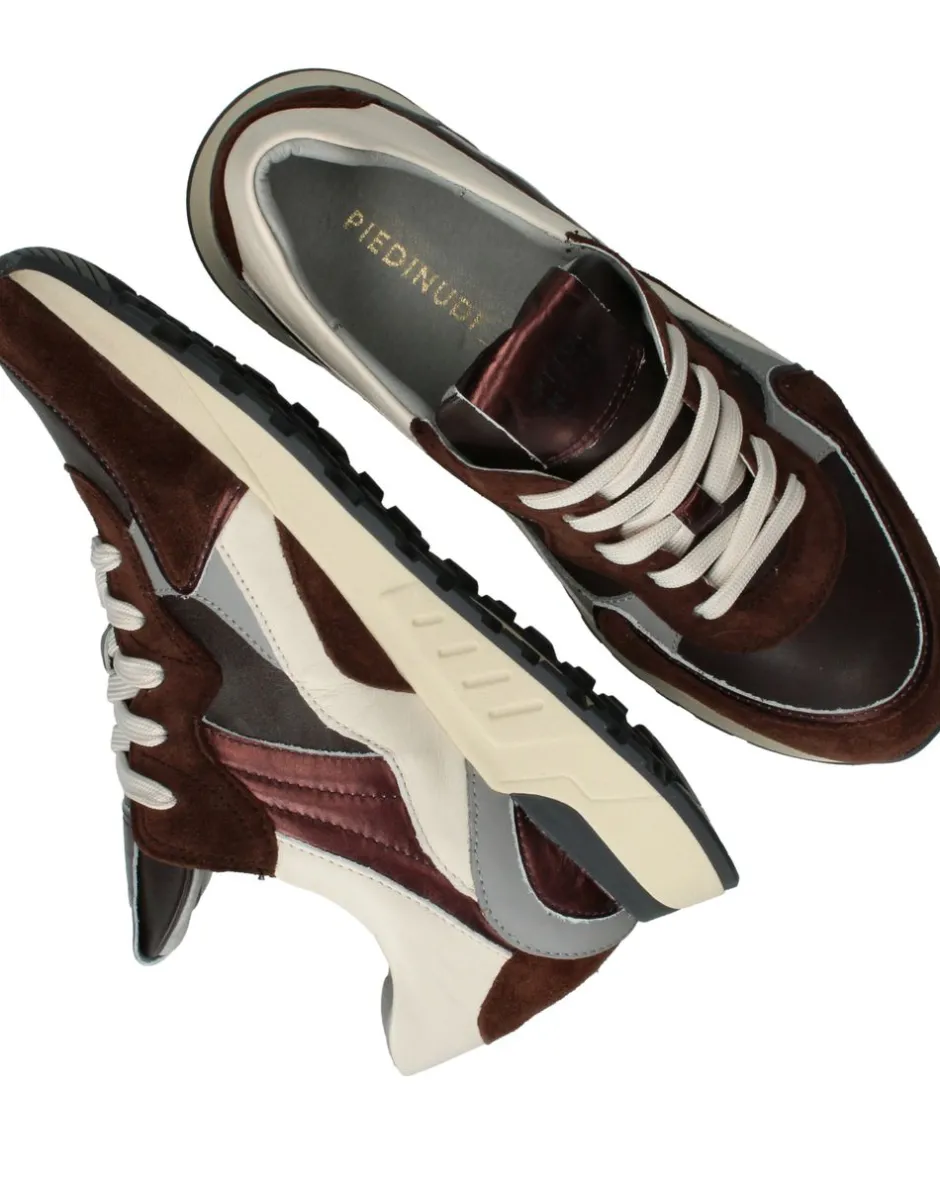 Piedi Nudi Sneakers Bruin Dames|DAMES Comfort|Sneakers