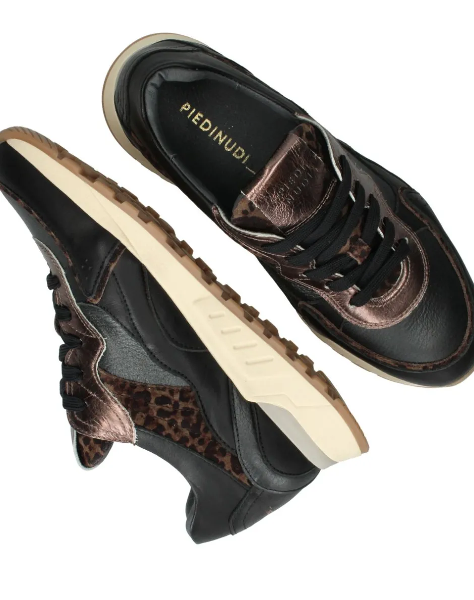 Piedi Nudi Sneakers Zwart Dames|DAMES Comfort|Sneakers