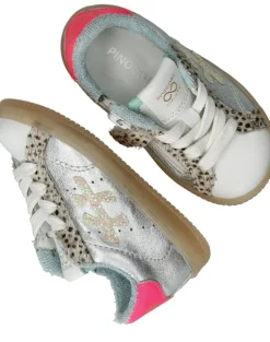 Pinocchio Sneakers Zilver Meisjes| Baby|Sneakers