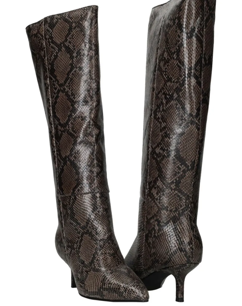 POSH by Poelman Lange laarzen Bruin Dames|DAMES Laarzen