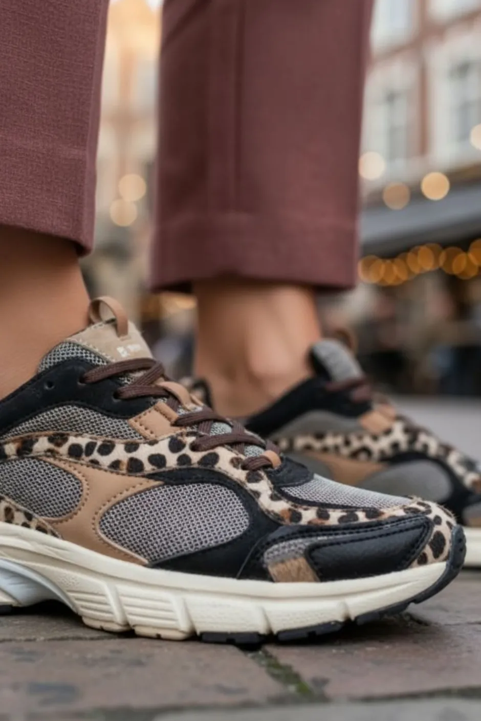 POSH by Poelman Sneakers Zwart Dames|DAMES Sneakers