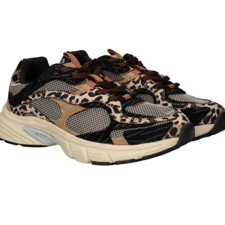 POSH by Poelman Sneakers Zwart Dames|DAMES Sneakers