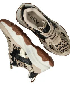 POSH by Poelman Sneakers Beige Meisjes| Sneakers