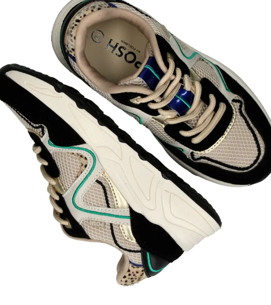 POSH by Poelman Sneakers Beige Meisjes| Sneakers