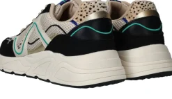 POSH by Poelman Sneakers Beige Dames|DAMES Sneakers