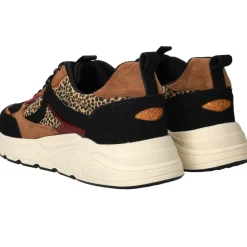 POSH by Poelman Sneakers Bruin Dames|DAMES Sneakers