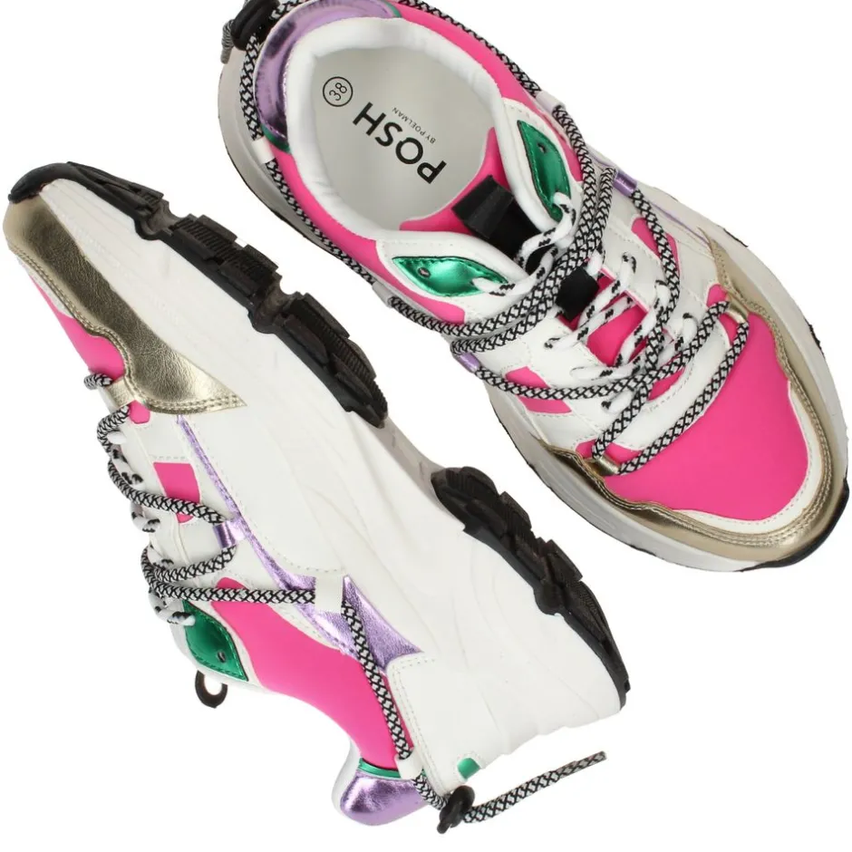 POSH by Poelman Sneakers Roze Dames|DAMES Sneakers