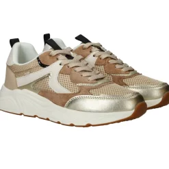 POSH by Poelman Sneakers Beige Dames|DAMES Sneakers