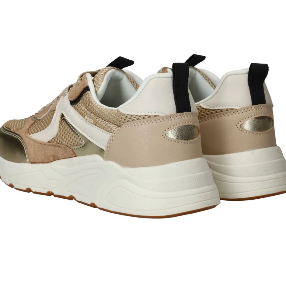 POSH by Poelman Sneakers Beige Dames|DAMES Sneakers