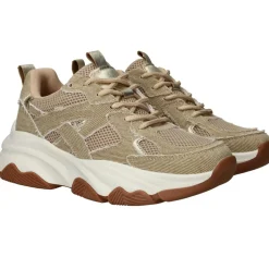 POSH by Poelman Sneakers Beige Dames|DAMES Sneakers