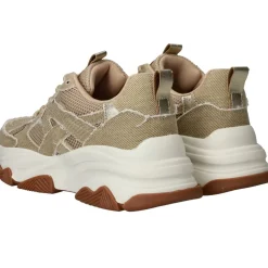 POSH by Poelman Sneakers Beige Dames|DAMES Sneakers