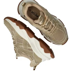 POSH by Poelman Sneakers Beige Dames|DAMES Sneakers
