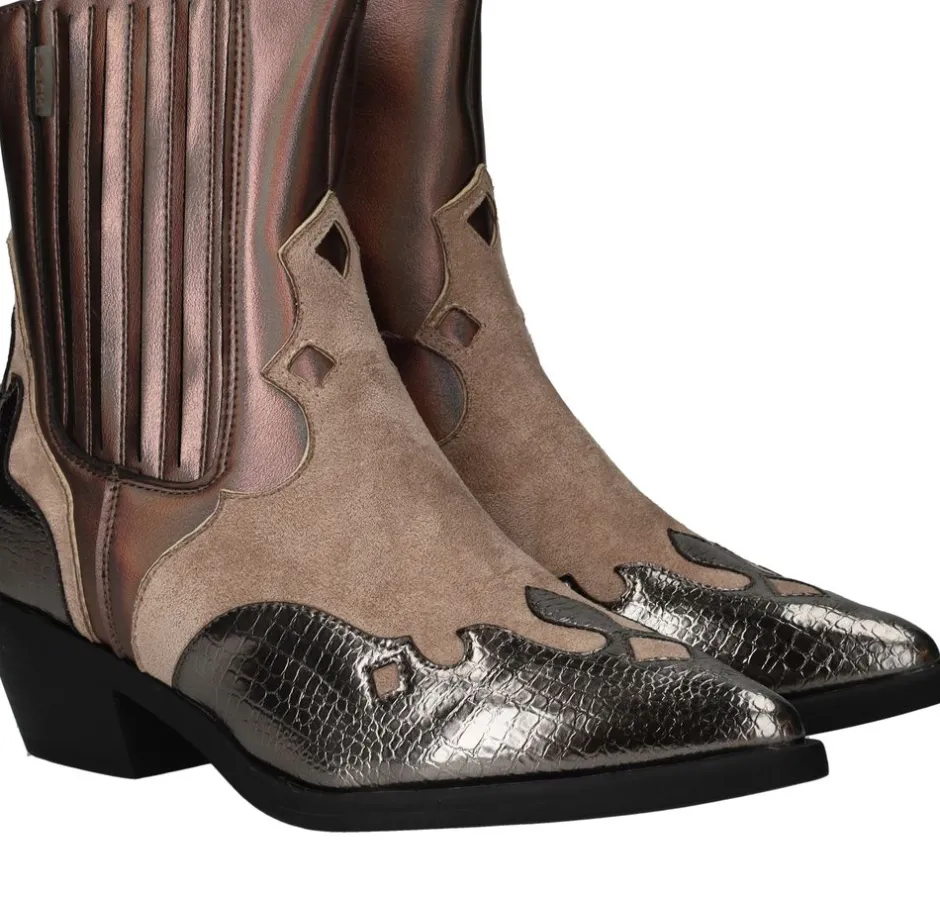 POSH by Poelman Westernboots Beige Dames|DAMES Boots