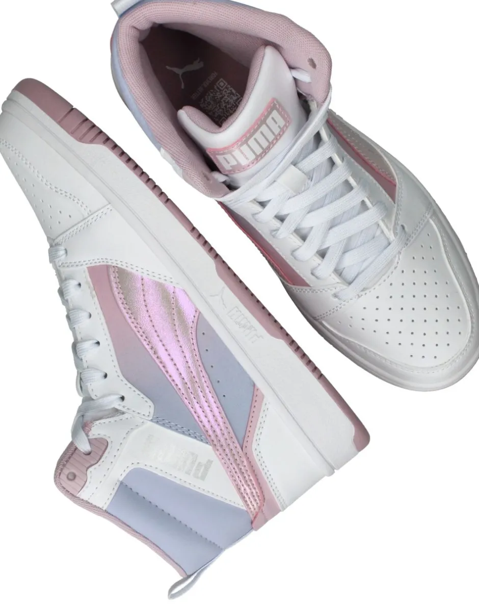 Puma Rebound V8 Mid Blurry JR Sneakers Meisjes| Sneakers