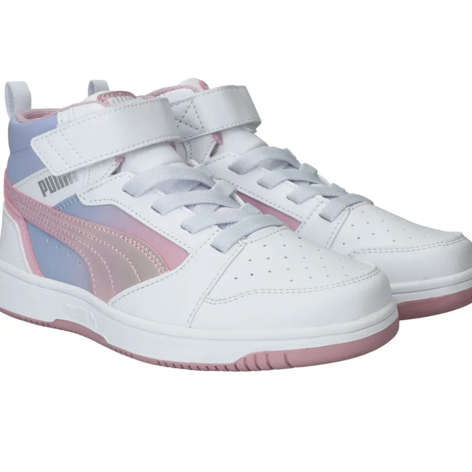 Puma Rebound V8 Mid Blurry PS Sneakers Roze Meisjes| Sneakers