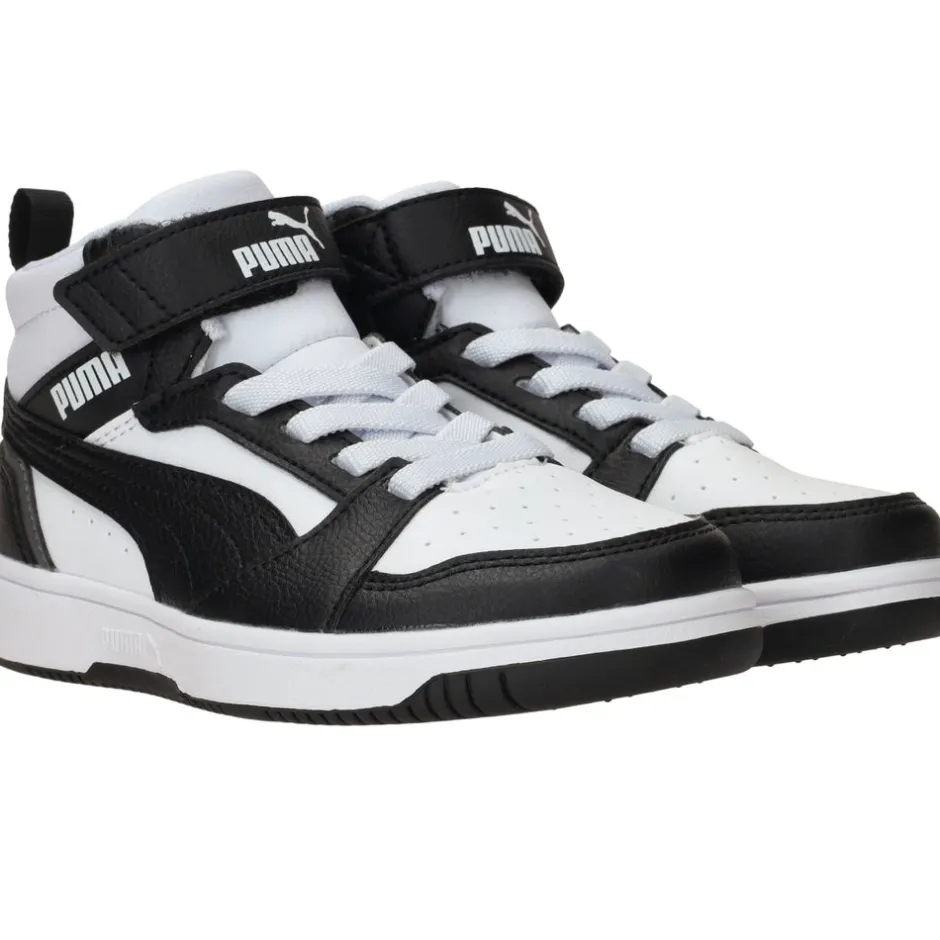 Puma Rebound V6 Mid Sneakers Zwart Jongens| Sneakers