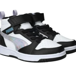 Puma Rebound V6 Mid Space Belle Sneakers Zwart Meisjes| Sneakers