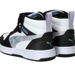 Puma Rebound V6 Mid Space Belle Sneakers Zwart Meisjes| Sneakers