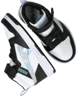 Puma Rebound V6 Mid Space Belle Sneakers Zwart Meisjes| Sneakers
