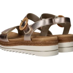 Remonte Sandalen Goud Dames|DAMES Sandalen|Comfort