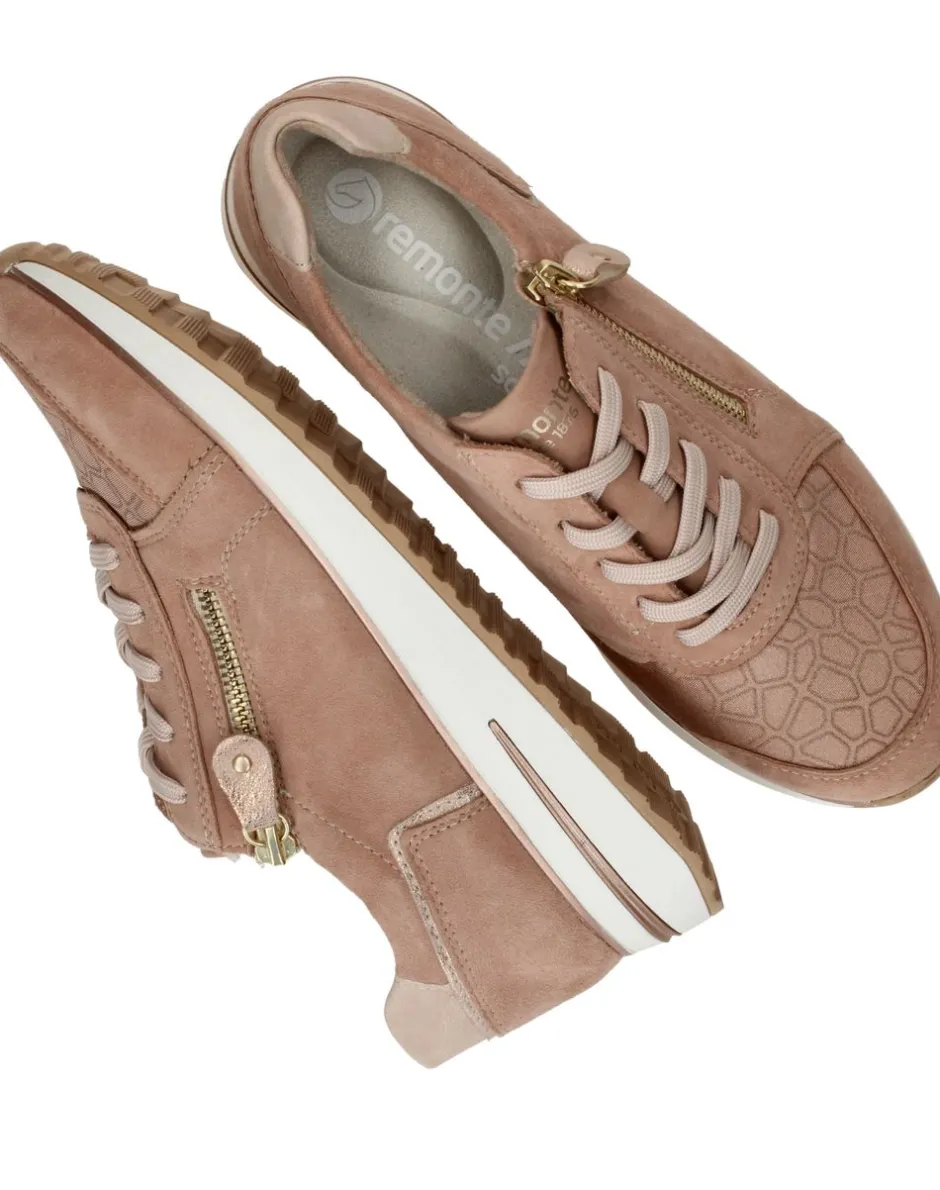 Remonte Sneakers Rood Dames|DAMES Comfort|Sneakers