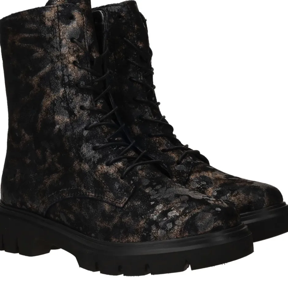 Remonte Veterboots Zwart Dames|DAMES Boots