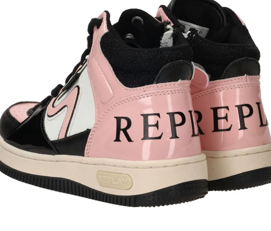 Replay Epic Jr MID 7 Sneakers Zwart Meisjes| Sneakers
