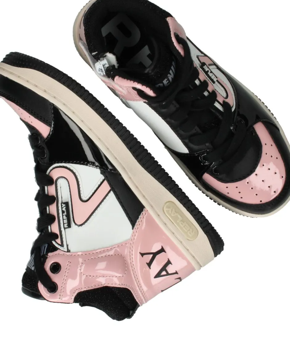 Replay Epic Jr MID 7 Sneakers Zwart Meisjes| Sneakers