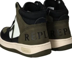 Replay Epic Jr MID 4 Sneakers Groen Jongens| Sneakers
