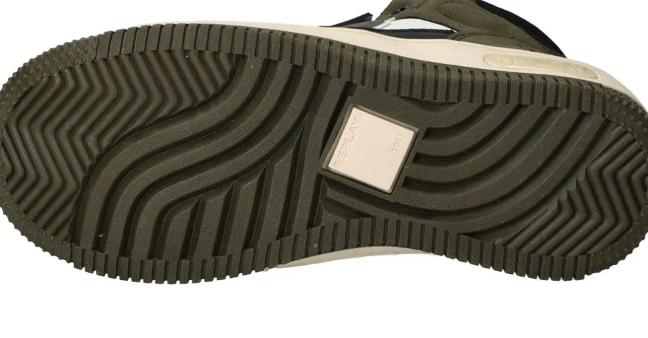 Replay Epic Jr MID 4 Sneakers Groen Jongens| Sneakers