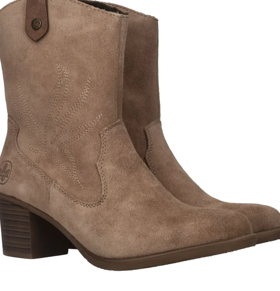 Rieker Enkellaarsjes Beige Dames|DAMES Comfort|Enkellaarsjes