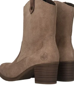 Rieker Enkellaarsjes Beige Dames|DAMES Comfort|Enkellaarsjes