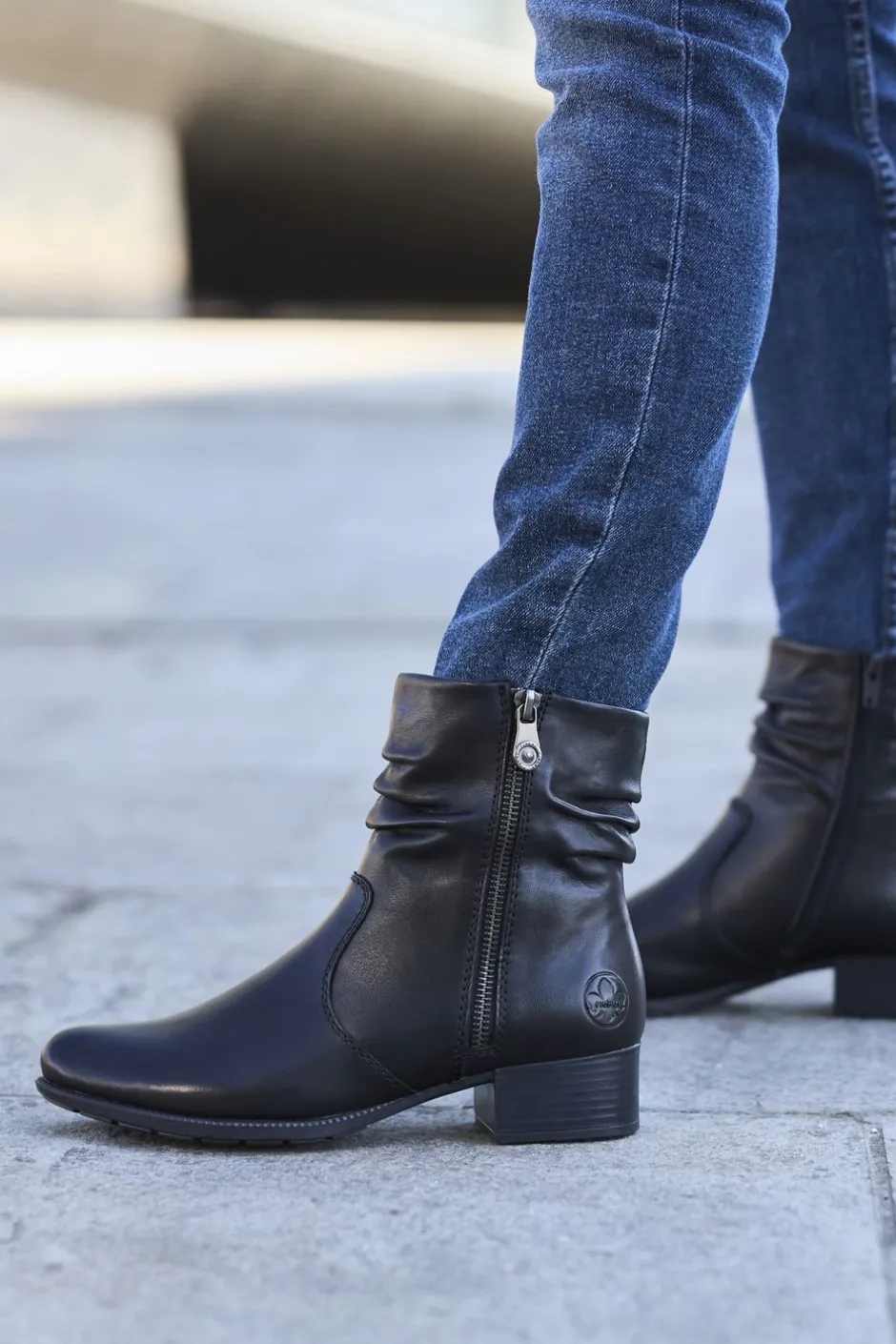 Rieker Enkellaarsjes Dames|DAMES Comfort|Hakken