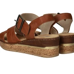 Rieker Sandalen Cognac Dames|DAMES Sandalen|Comfort