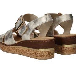 Rieker Sandalen Goud Dames|DAMES Sandalen