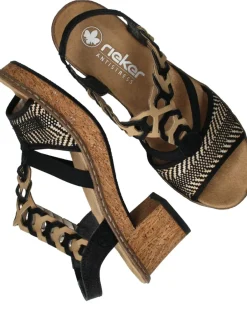 Rieker Sandalettes Dames|DAMES Sandalen|Hakken