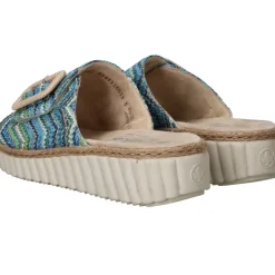 Rieker Slippers Blauw Dames|DAMES Slippers