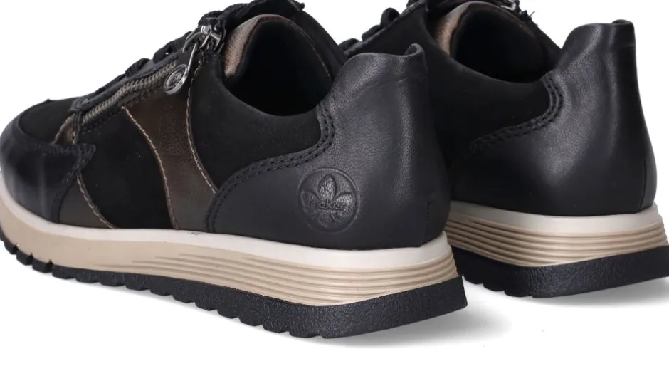 Rieker Sneakers Zwart Dames|DAMES Comfort|Sneakers
