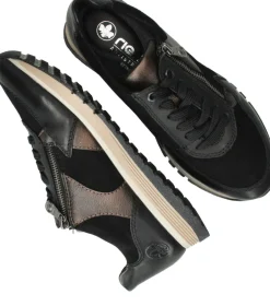 Rieker Sneakers Zwart Dames|DAMES Comfort|Sneakers