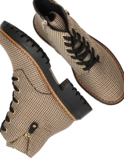Rieker Veterboots Beige Dames|DAMES Veterschoenen|Comfort