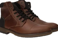 Rieker Veterboots Cognac Heren|Heren Boots
