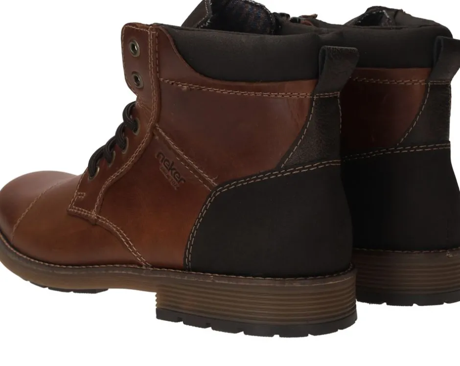 Rieker Veterboots Cognac Heren|Heren Boots