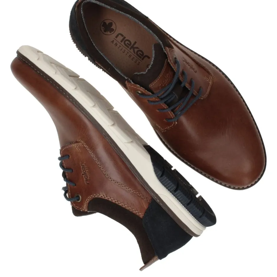 Rieker Veterschoenen Bruin Heren|Heren Veterschoenen|Comfort