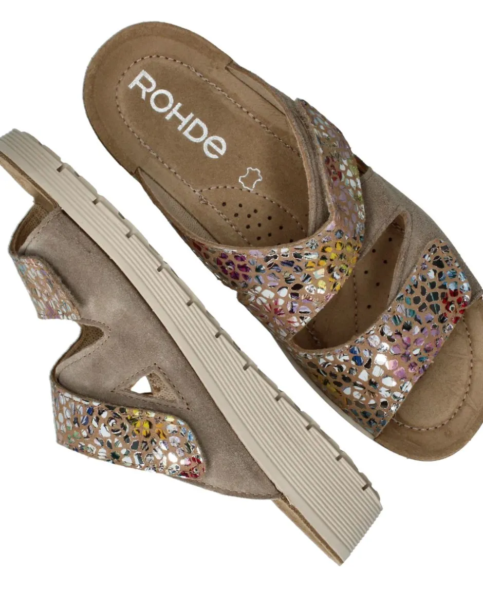 Rohde Slippers Bruin Dames|DAMES Slippers