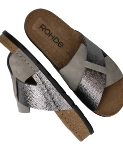 Rohde Slippers Grijs Dames|DAMES Slippers