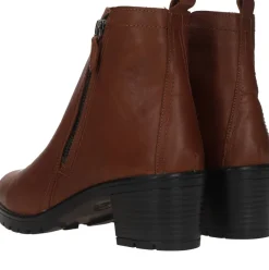 Sens Enkellaarsjes Cognac Dames|DAMES Comfort|Enkellaarsjes