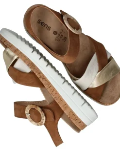 Sens Sandalen Bruin Dames|DAMES Sandalen|Comfort