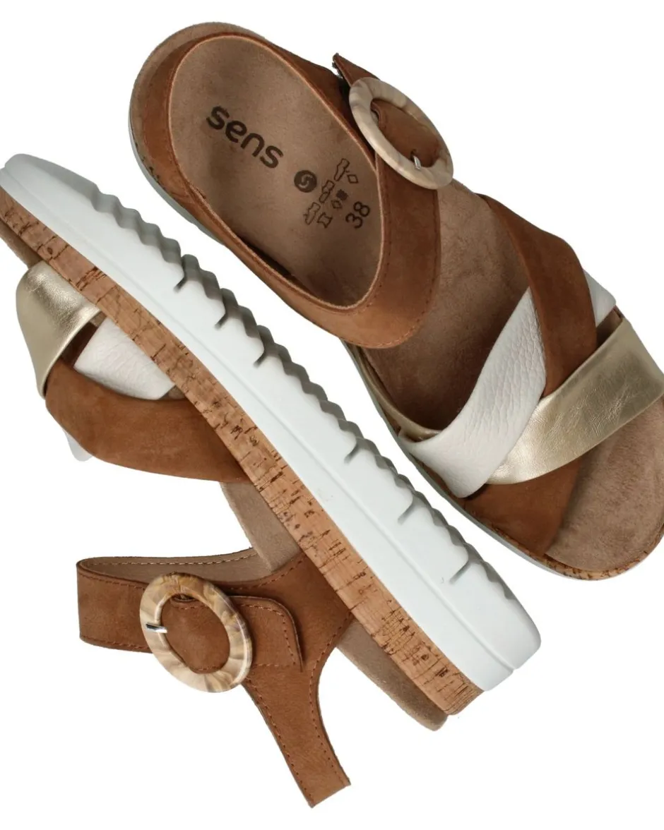 Sens Sandalen Bruin Dames|DAMES Sandalen|Comfort