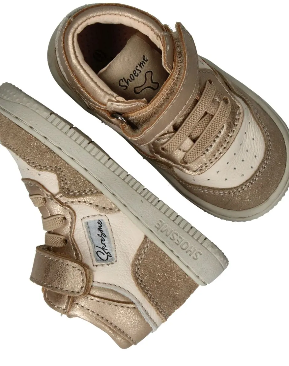 Shoesme Baby-Proof Sneakers Beige Meisjes| Baby|Sneakers
