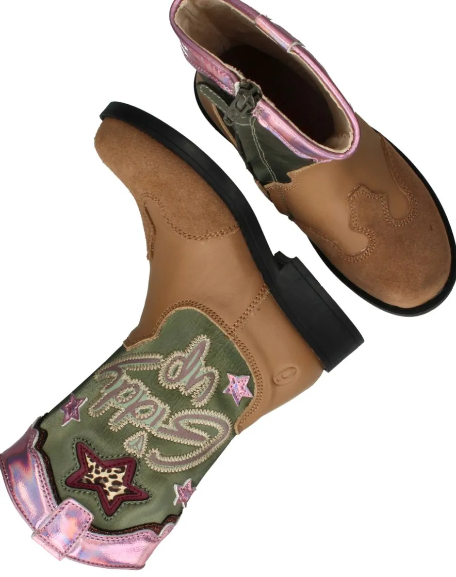 Shoesme Westernboots Bruin Meisjes| Laarzen|Boots